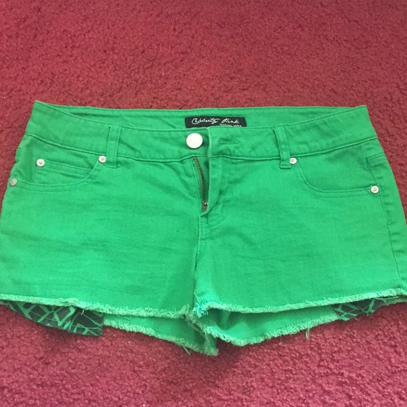 Shorts | 525 Bright Green Denim Shorts 
